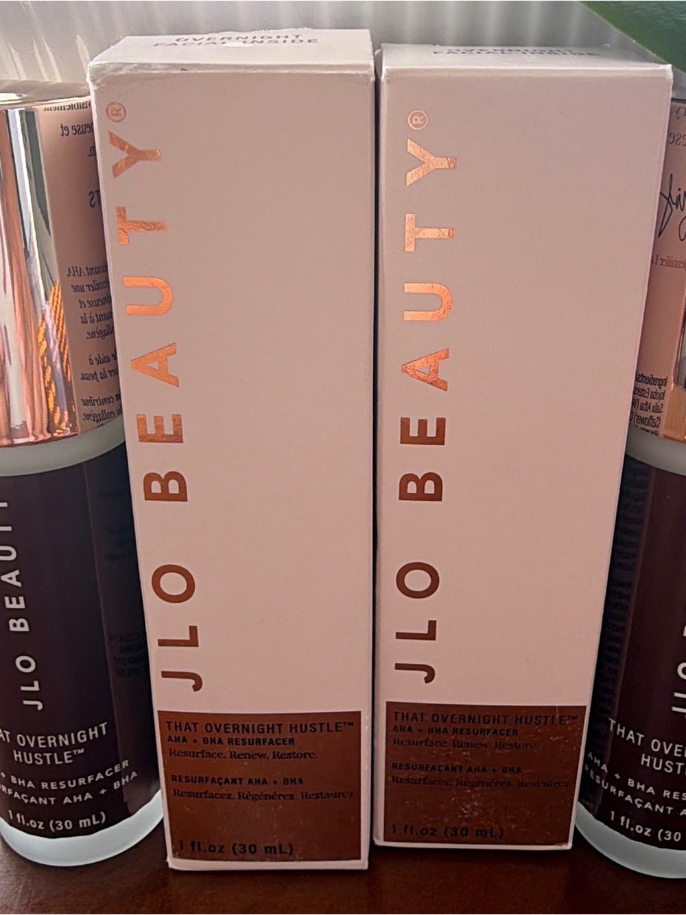 BUNDLE of 2, That Overnight Hustle AHA + BHA Resurfacer - Pink